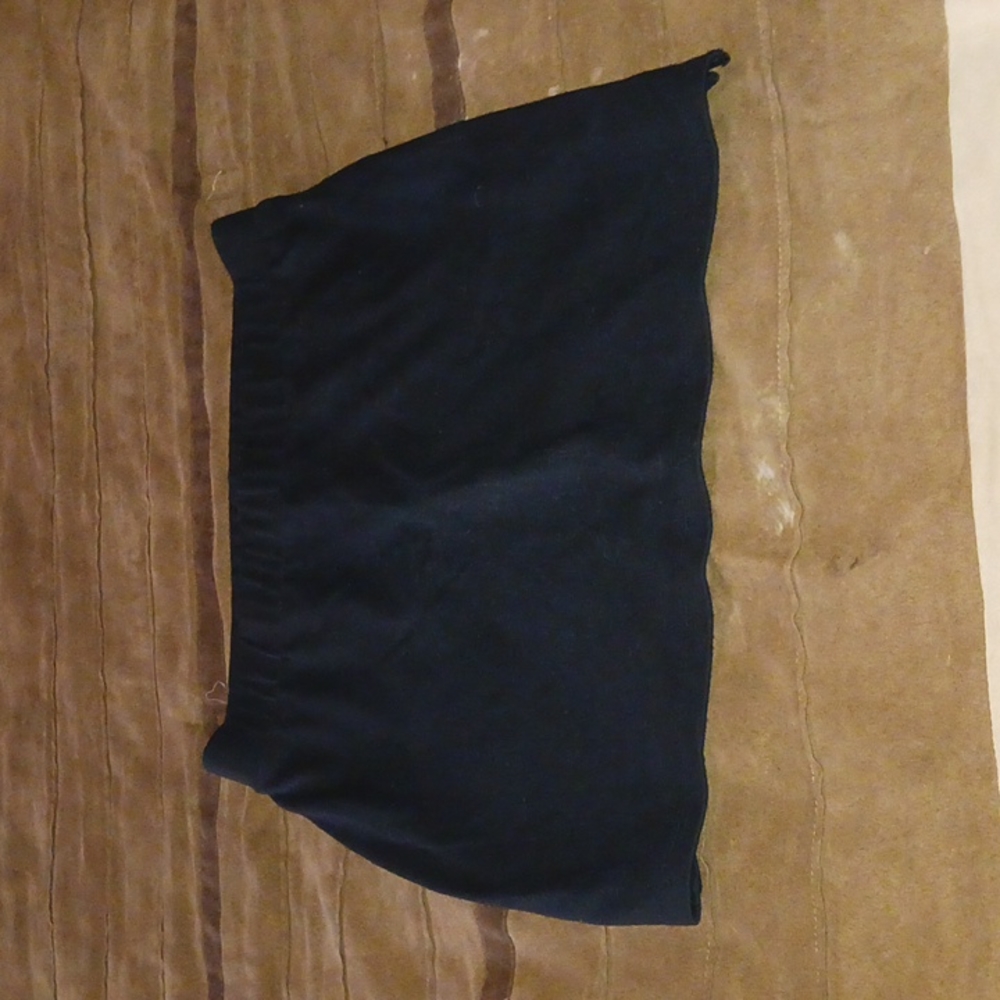 SO black mink skirt